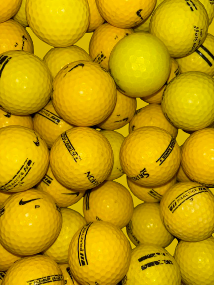 Grade A Premium Used Assorted Yellow Golf Balls 50ct/25ct